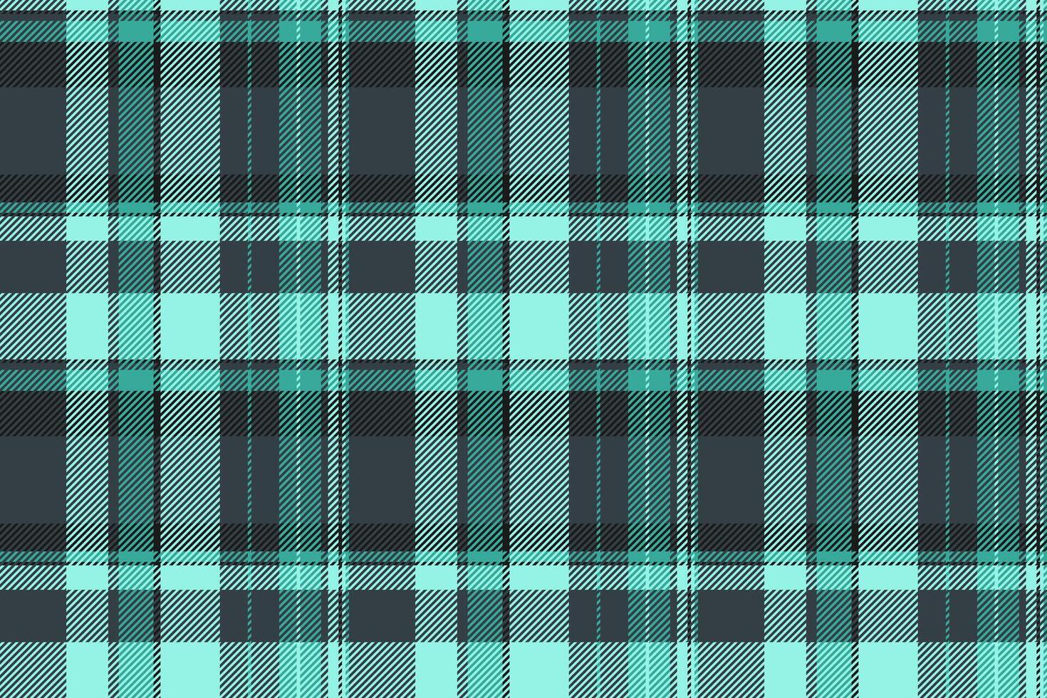 Seamless teal and gray plaid pattern. Perfect for textile design, website backgrounds, or crafting projects. vector