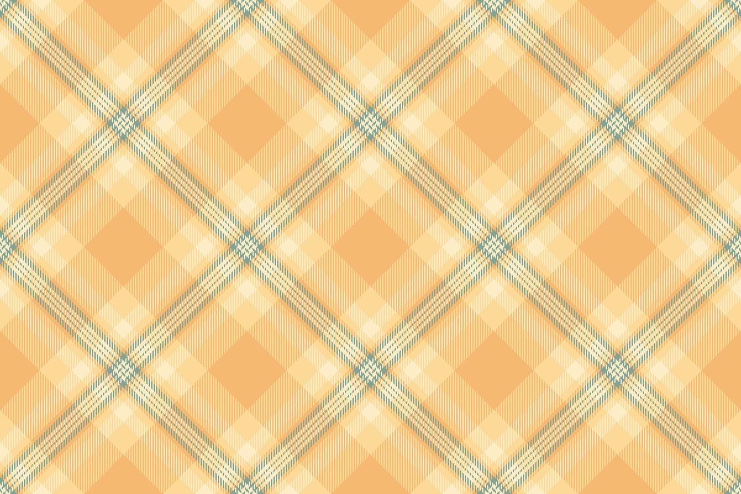 Subtle peach and cream plaid pattern. Elegant, seamless design perfect for backgrounds, textiles, or website design. Evokes feelings of warmth and tranquility. vector