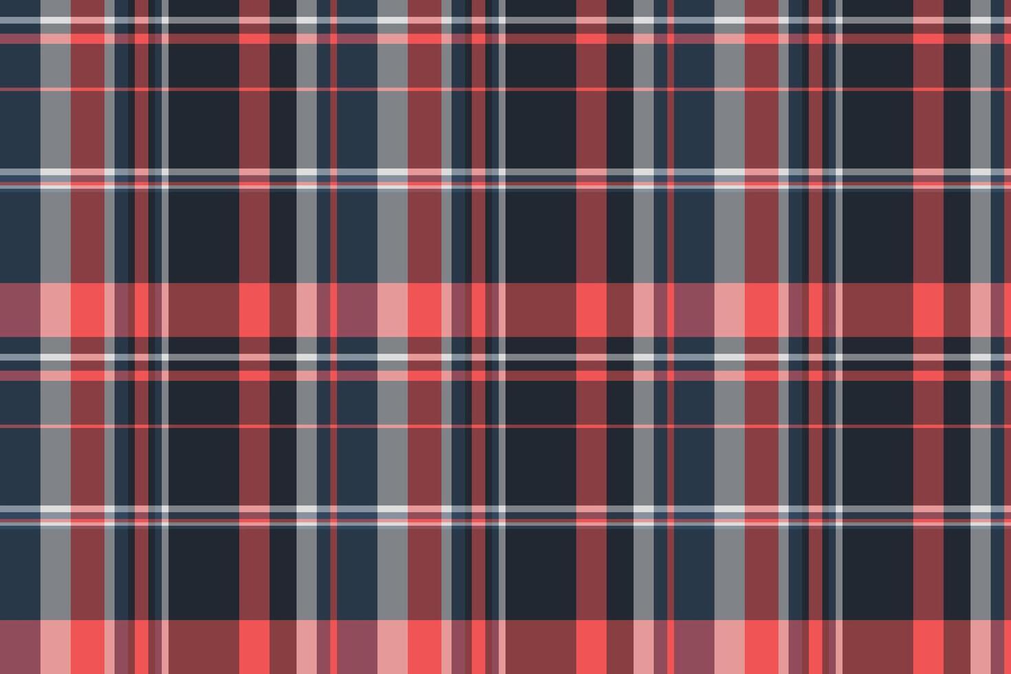 Stylish coral and navy plaid pattern. Perfect for textile design, fashion, website backgrounds, or any project needing a modern, textured feel. vector
