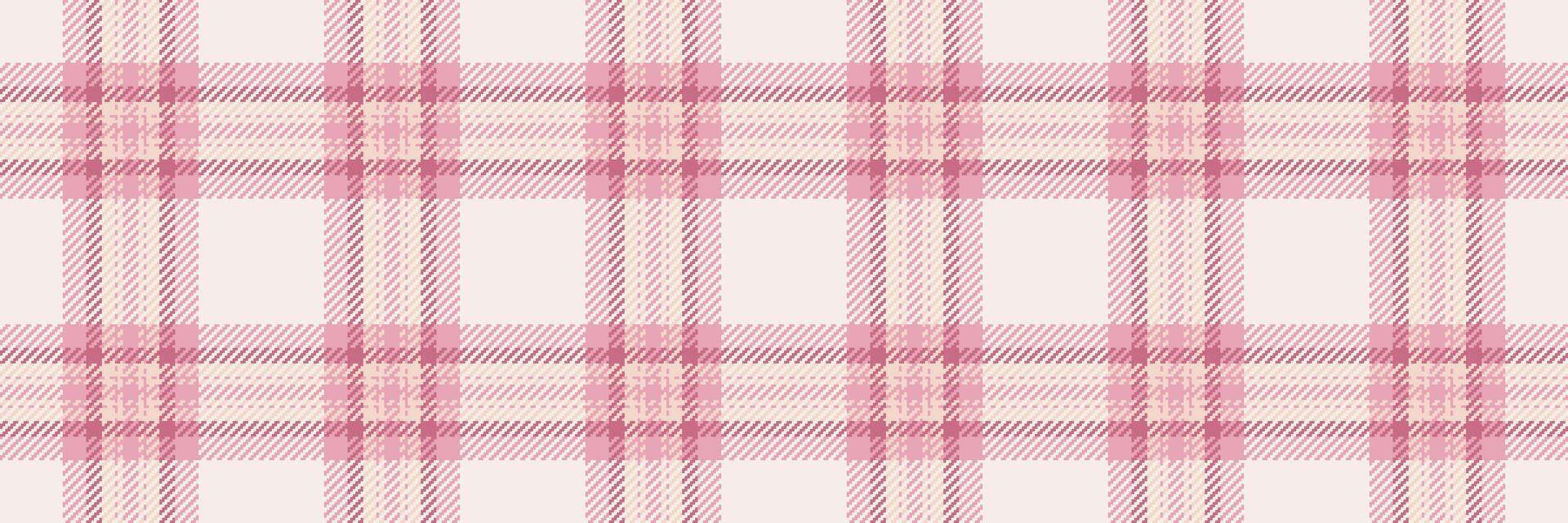 Elegant blush pink and white plaid pattern. Perfect for textile design, fashion, home decor, or website backgrounds. Soft, subtle color palette adds a touch of sophistication. vector