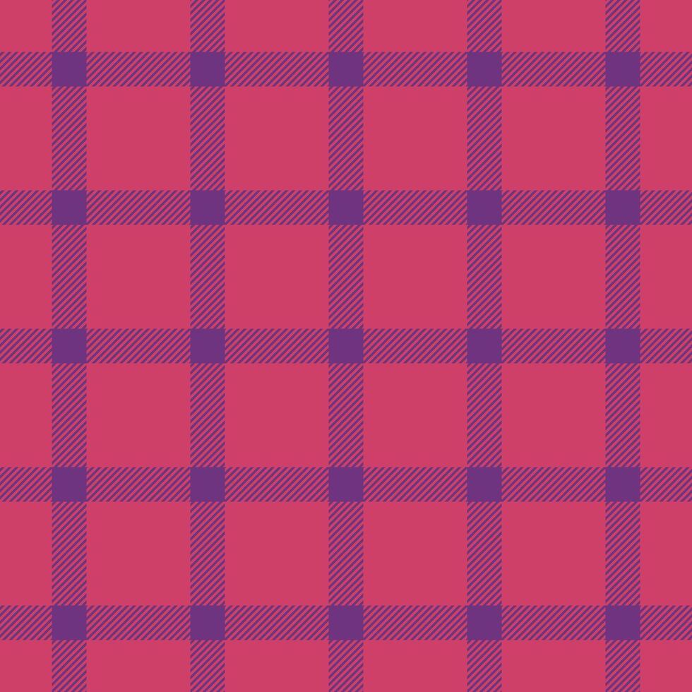 Vibrant pink and purple plaid pattern. Ideal for textile design, website backgrounds, or fashion projects. Clean, modern design with a bold geometric feel. vector