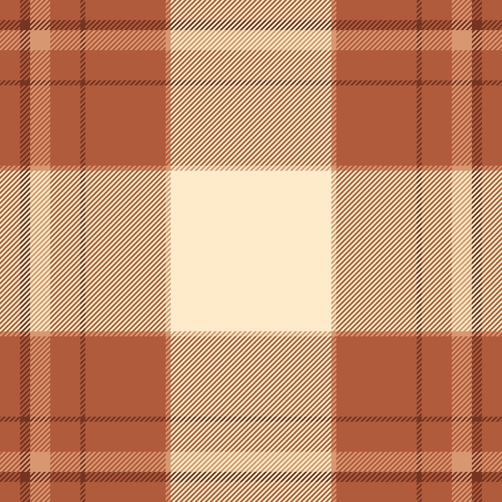 Warm earthy tones create a sophisticated plaid pattern, perfect for autumnal designs. vector