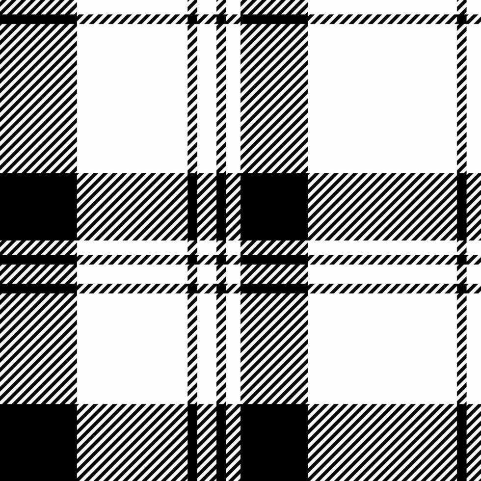 Glamour pattern plaid textile, repeatable patterns fabric background tartan. Beautiful check seamless texture in white and black colors. vector
