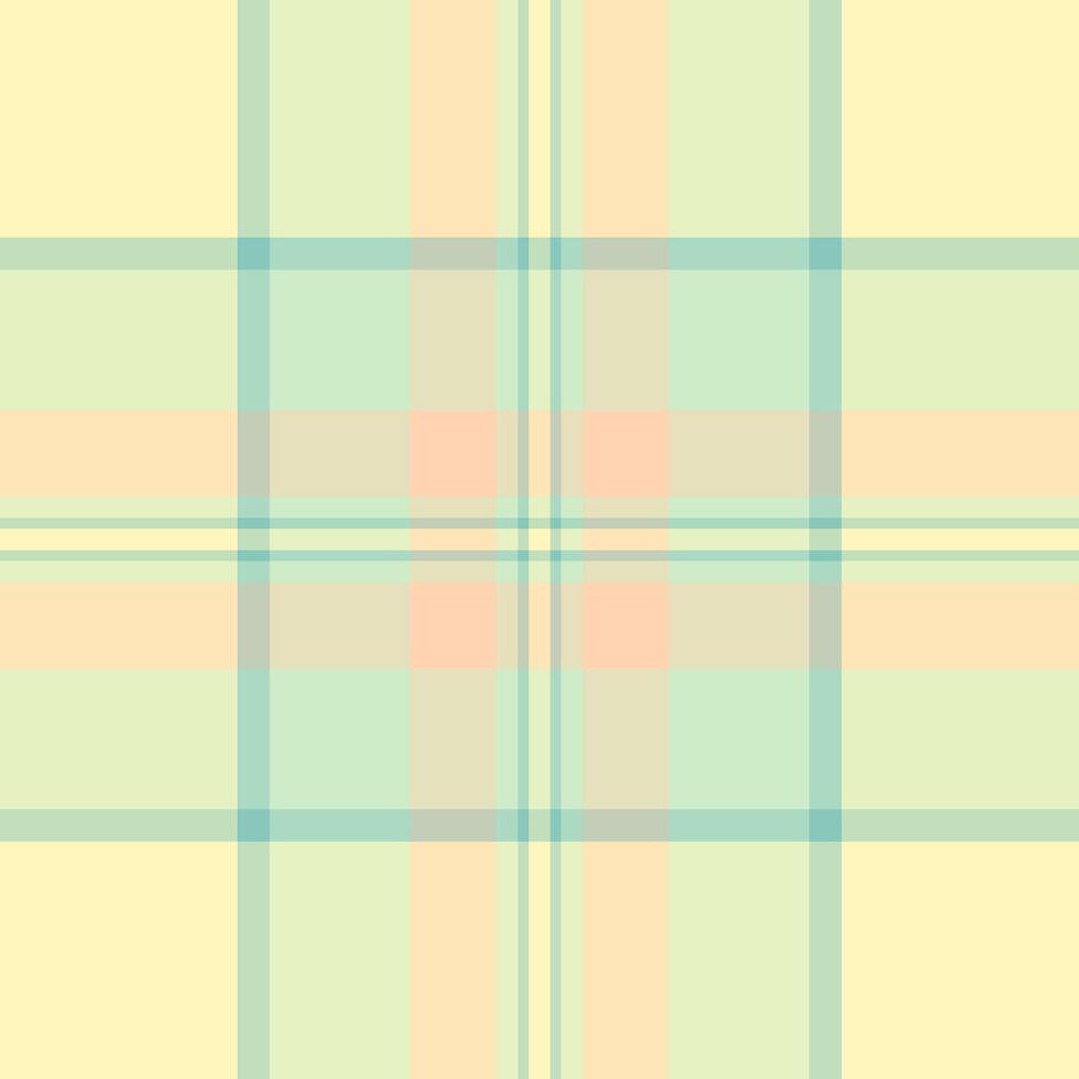 Packing tartan textile plaid, multicolor texture check . Reel seamless pattern background fabric in light and moccasin colors. vector