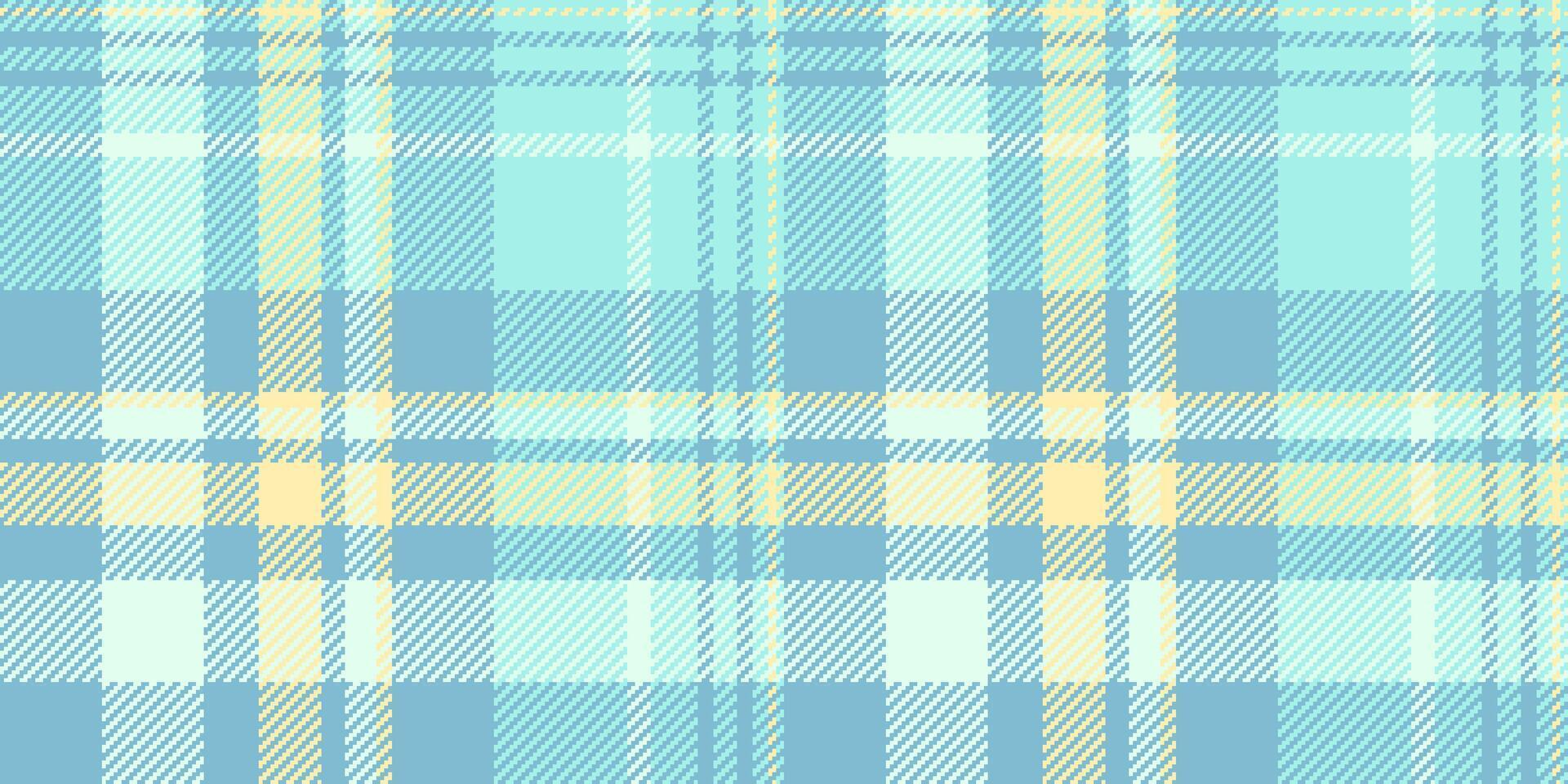 Comfort textile texture seamless, rag plaid pattern check. Popular background tartan fabric in cyan and teal colors. vector