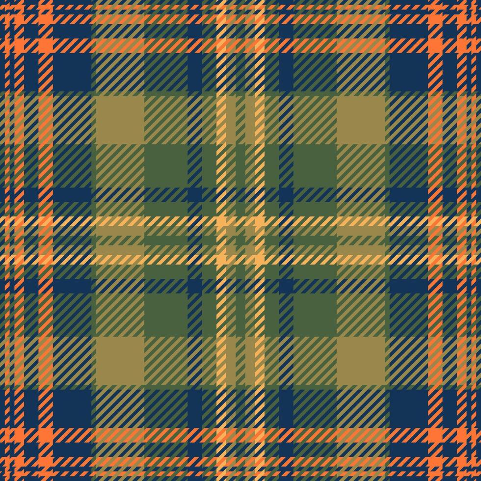 Discount plaid seamless background, mosaic fabric texture tartan. Season pattern textile check in blue and green colors. vector