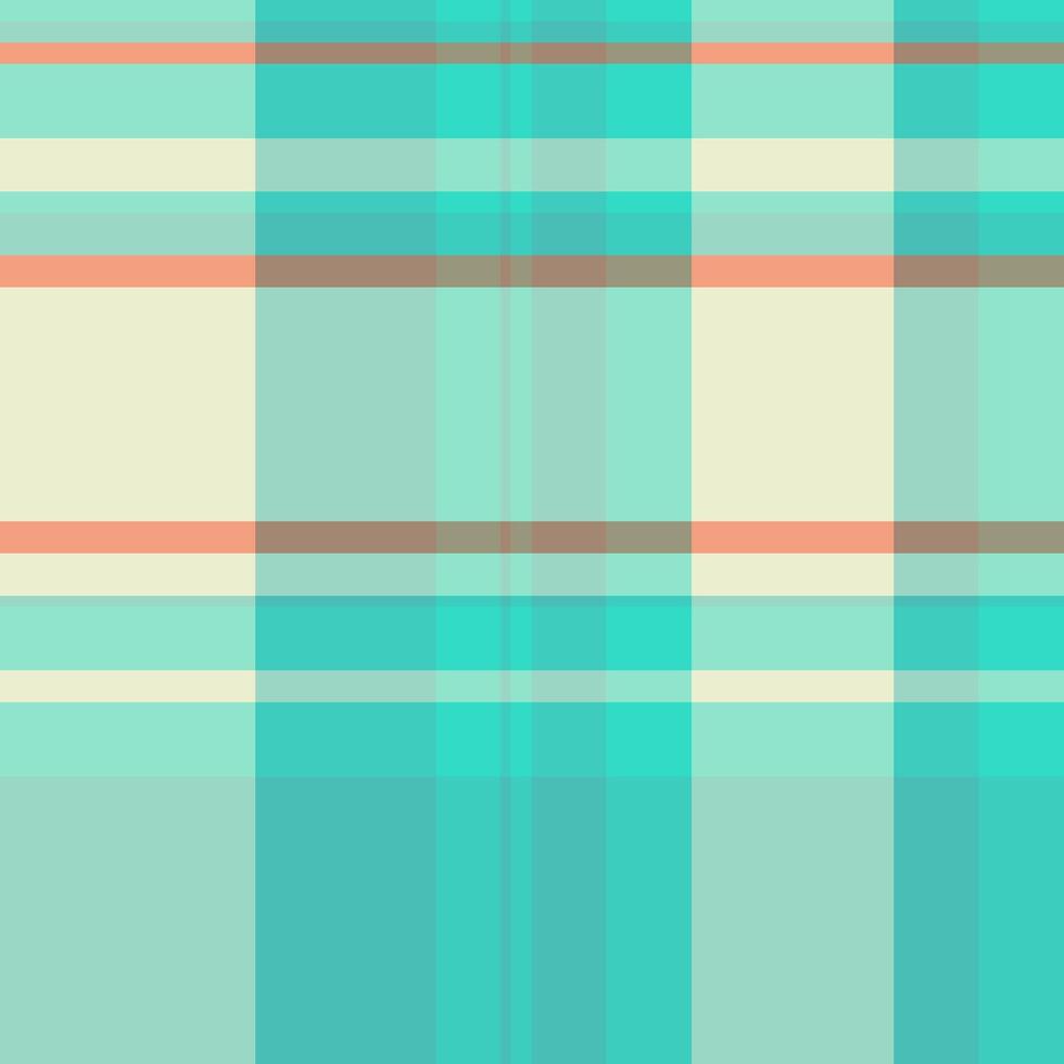 India textile pattern, africa seamless fabric background. Turquoise texture check plaid tartan in teal and light colors. vector