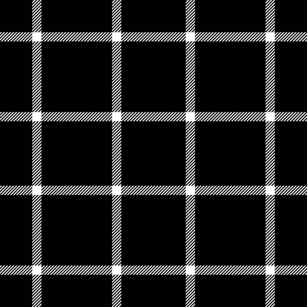 Ceremony texture background check, thin fabric textile seamless. Mother pattern tartan plaid in black and white colors. vector