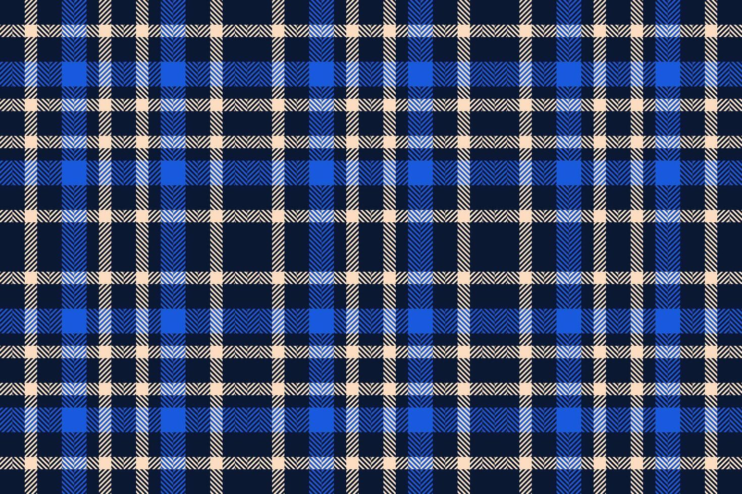 Real plaid seamless textile, individuality tartan texture check. 1940s pattern background fabric in dark and peach puff colors. vector