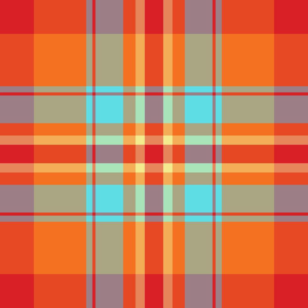 Advertising seamless plaid tartan, page textile background. Rural check pattern texture fabric in pastel and red colors. vector