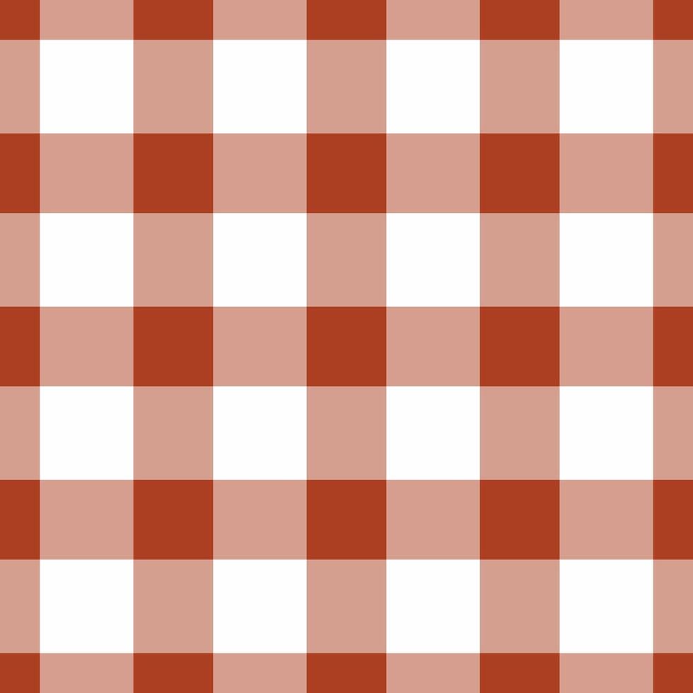 Rustic yet modern, this seamless terracotta and blush gingham pattern offers a versatile design for various applications. vector