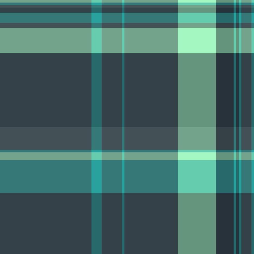 Table cloth pattern fabric seamless, quilt check texture. Artwork plaid textile background tartan in dark and pastel colors. vector