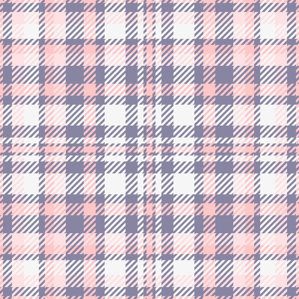 Elegant pastel plaid pattern in pink, white, and purple hues. Perfect for textile design, fashion, scrapbooking, website backgrounds, and more. vector