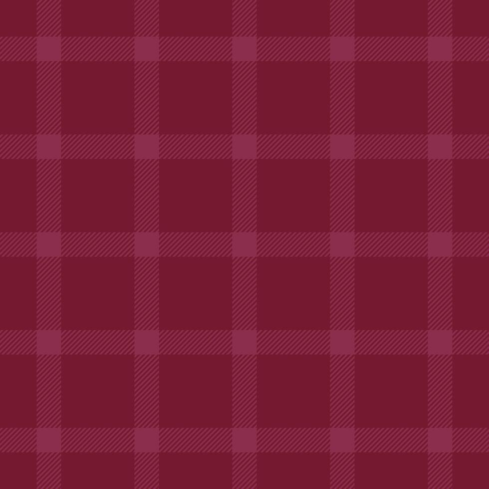 Elegant maroon plaid pattern, perfect for textile design, fashion, or website backgrounds. Subtle texture adds depth. Versatile and stylish, this seamless design offers a sophisticated aesthetic. vector