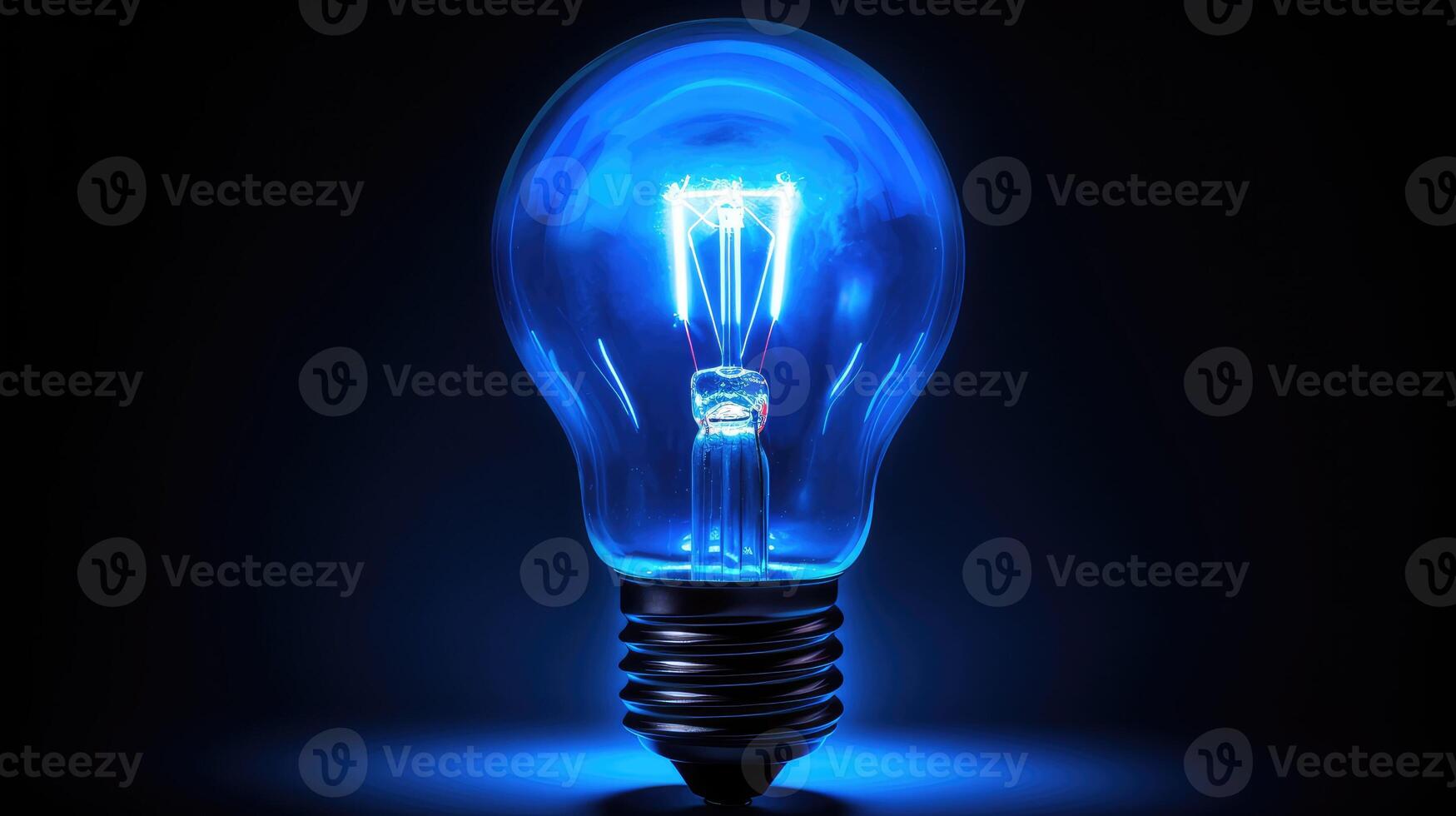 bulb blue electricity photo