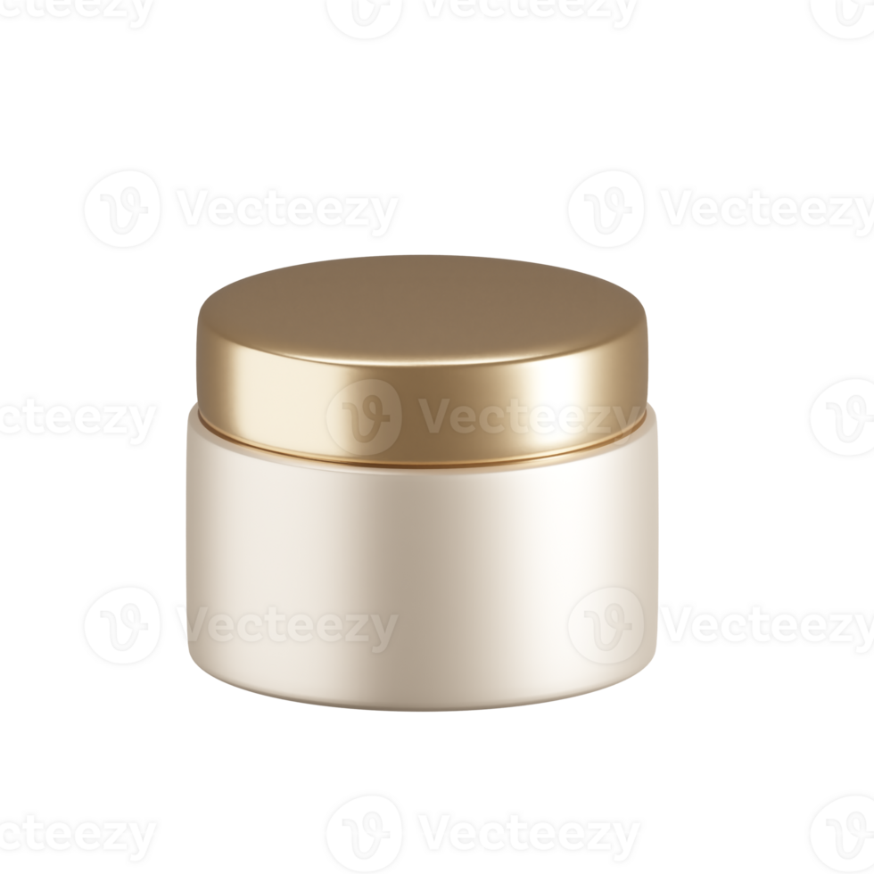 Small Jar Balm Cosmetic 3D Render Mockup png