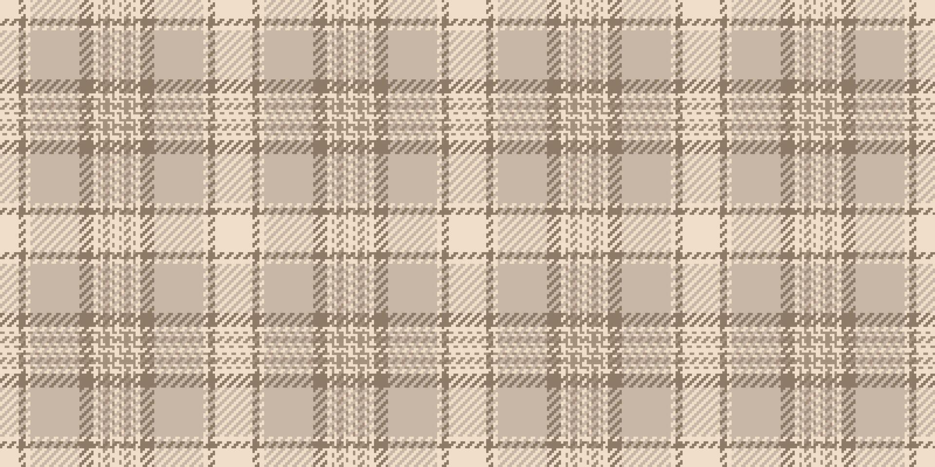 Subtle beige and brown plaid pattern. Perfect for textile designs, website backgrounds, or autumnthemed projects. vector