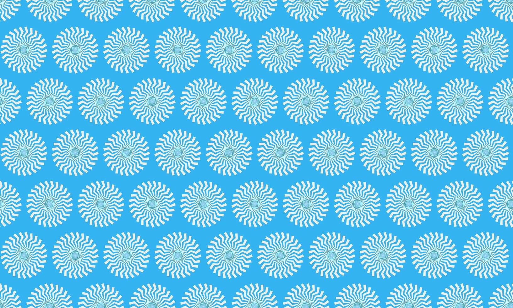 Seamless vibrant blue pattern with stylized sunburst motifs. Perfect for website backgrounds, textile design, or any project needing a cheerful, repeating design. Clean, modern aesthetic. vector