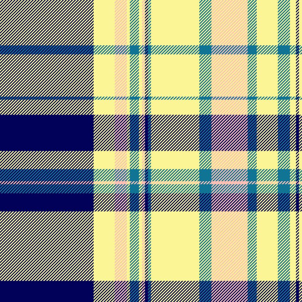 Vibrant pastel plaid pattern, perfect for textile design, fashion, or website backgrounds. This cheerful, interwoven texture evokes feelings of warmth and comfort. vector