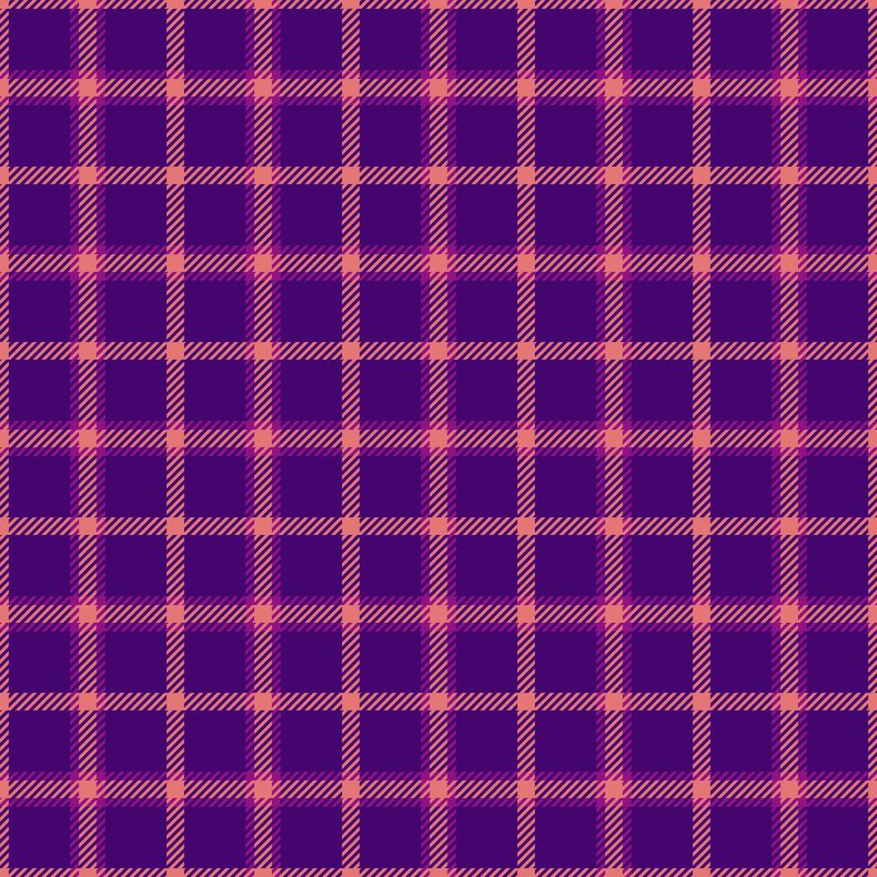Vibrant purple and coral plaid pattern. Perfect for textile design, fashion, website backgrounds, or any project needing a stylish geometric texture. Seamless repeat adds versatility. vector
