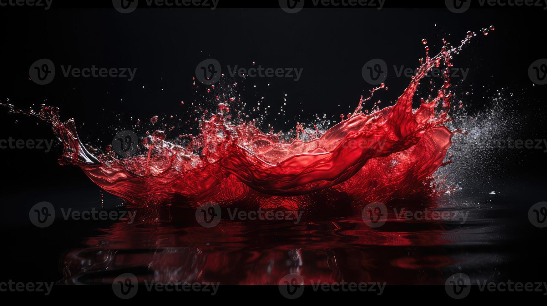 photo red water splash