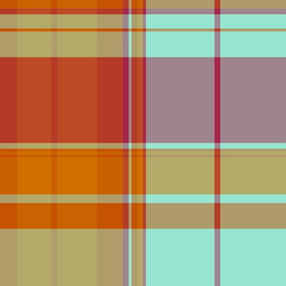 Vibrant abstract plaid pattern in warm and cool tones. Perfect for textile design, website backgrounds, or fashion illustrations. vector