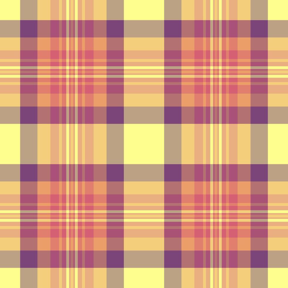 Suite plaid texture , sexual check pattern fabric. Purity background tartan seamless textile in red and orange colors. vector