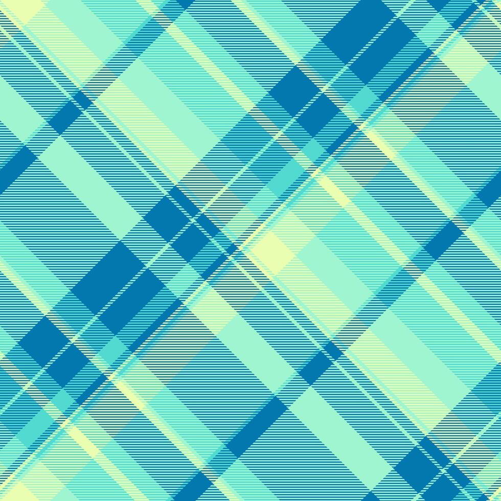 Seamless pastel blue and yellow plaid pattern. Perfect for textile design, fashion, websites, and branding. A cheerful and versatile design conveying freshness and optimism. vector