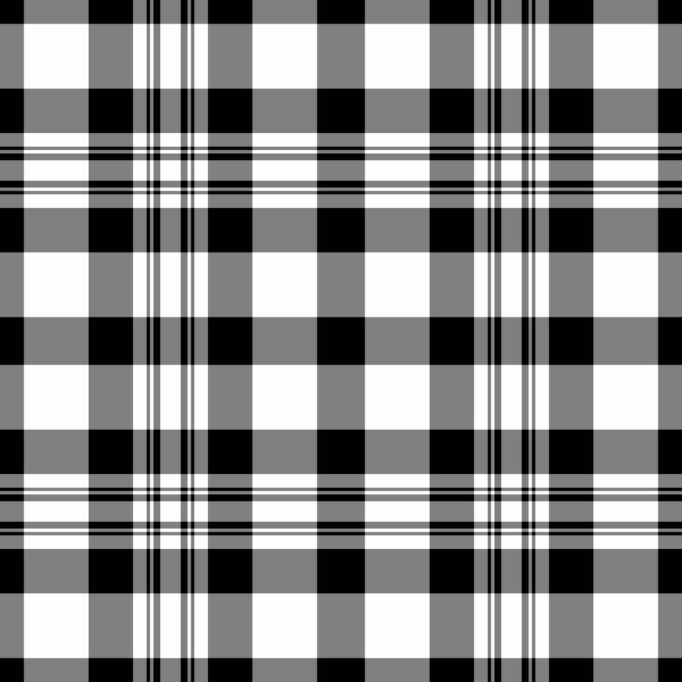 Track texture check seamless, part fabric textile pattern. Quiet background tartan plaid in gray and white colors. vector