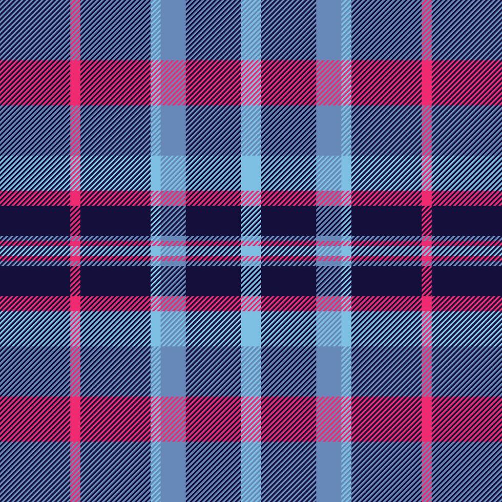 Choose background seamless check, creativity pattern textile. Checker tartan fabric texture plaid in dark and blue colors. vector