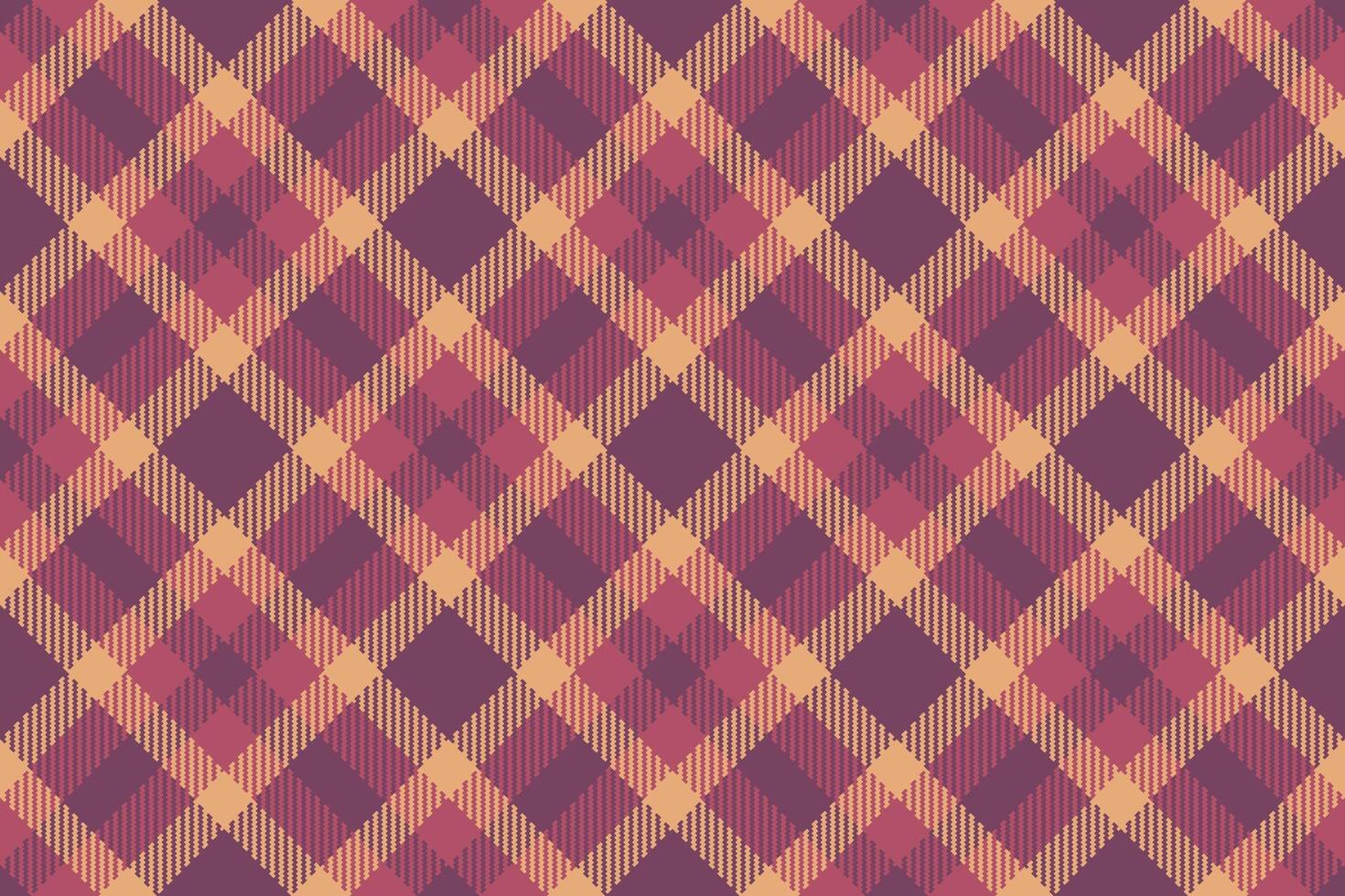 Elegant diamond plaid pattern in muted mauve and beige tones. Perfect for textile designs, fashion, or autumnal themed projects. Seamless repeat creates versatile background or surface texture. vector