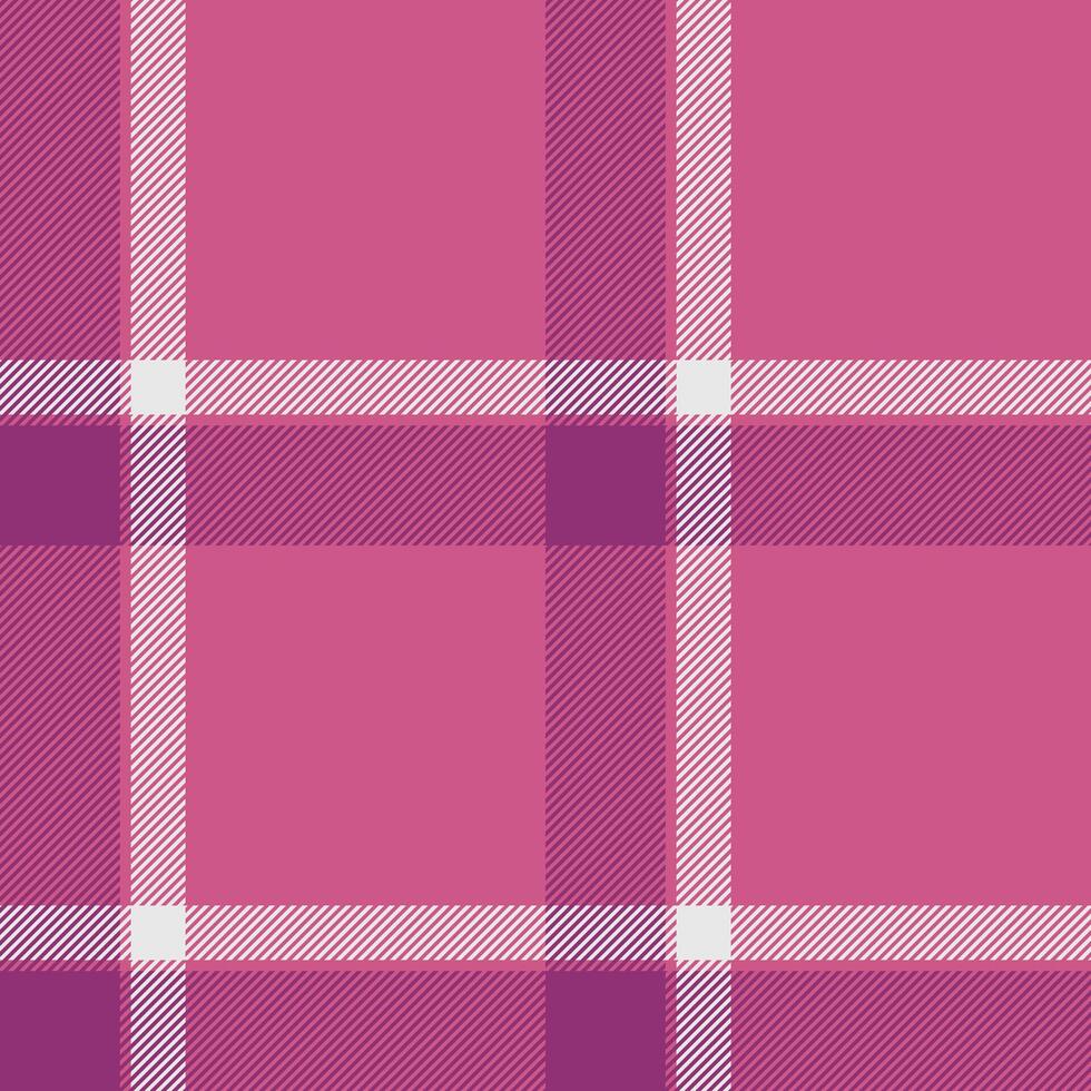 Primary pattern background textile, net texture plaid. Printing check tartan fabric seamless in pink and plum colors. vector