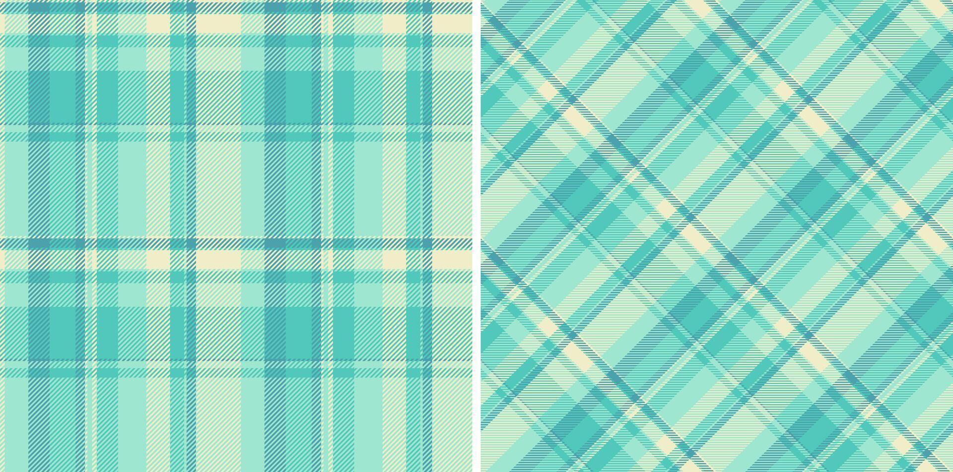 Check plaid background of fabric pattern tartan with a seamless texture textile. Set in pastel colors. Greeting card designs. vector