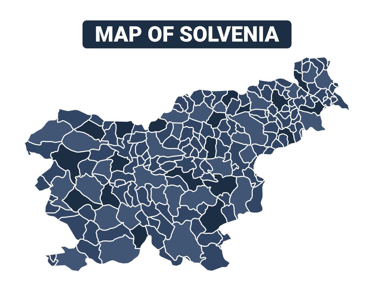 Map Of Slovenia Political Map Regions Illustration 56393825 Vector Art Map Of Slovenia Political Map Regions Illustration Free Vector 