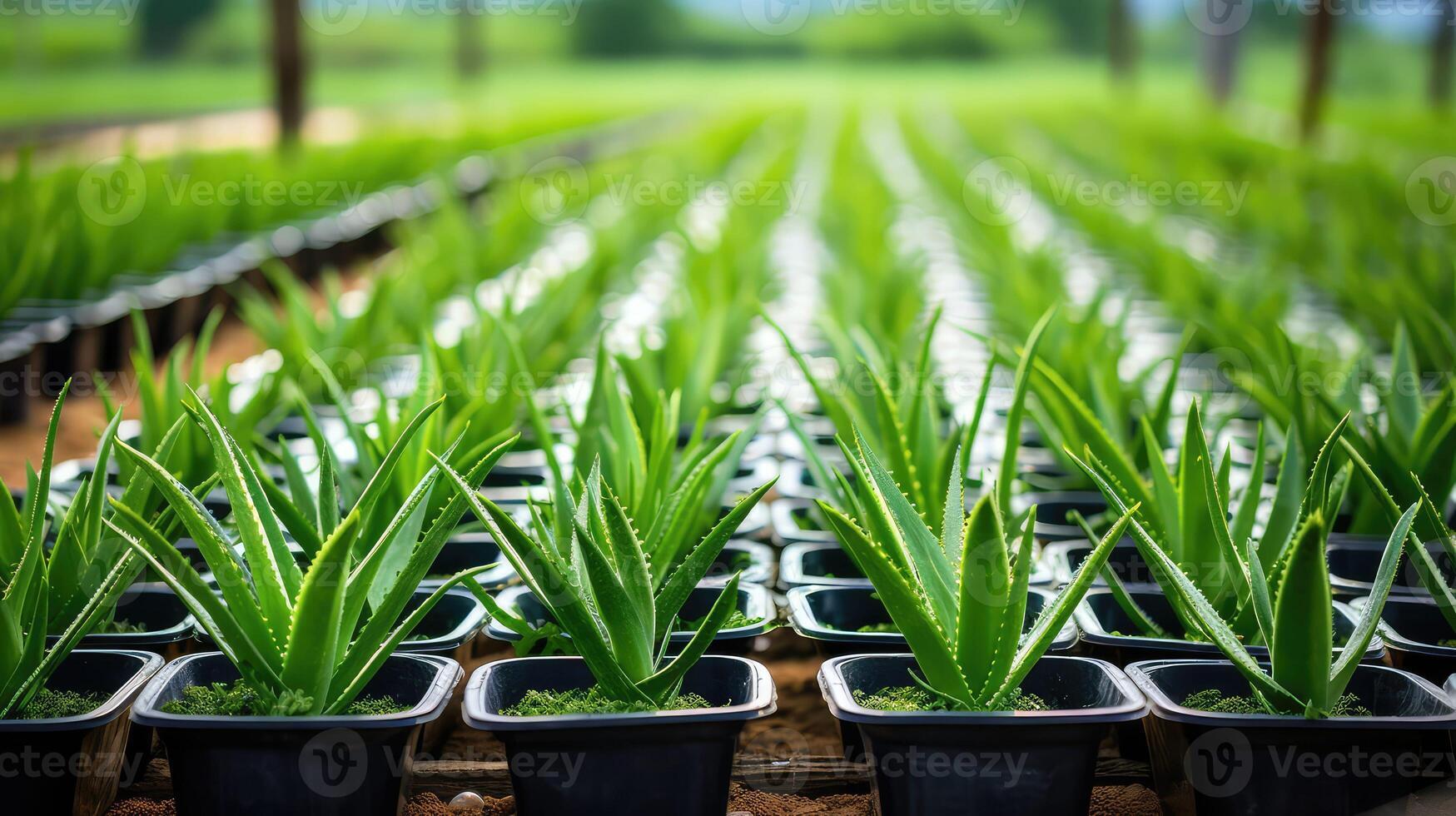 stems aloe vera plants photo