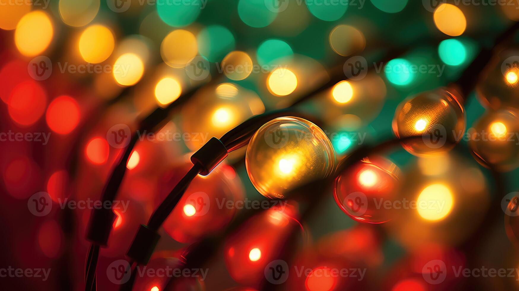 up christmas lights string photo