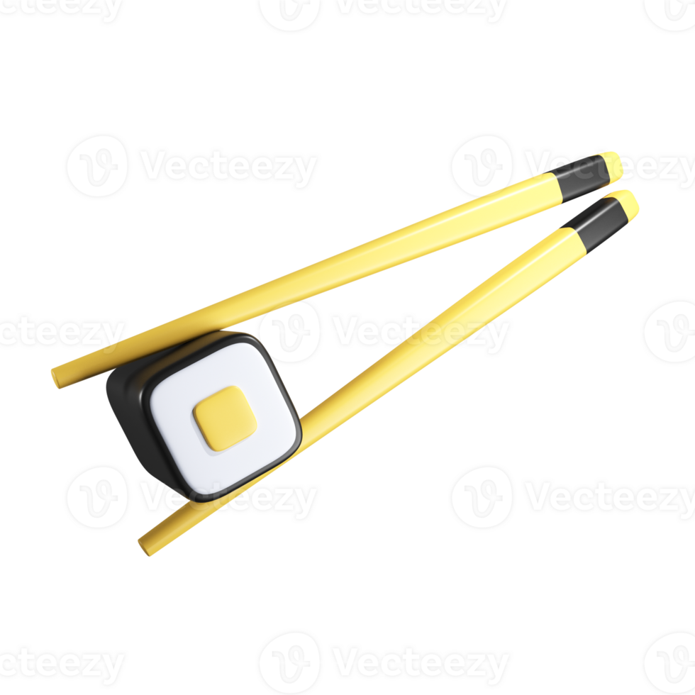 Sushi Roll with Chopsticks png