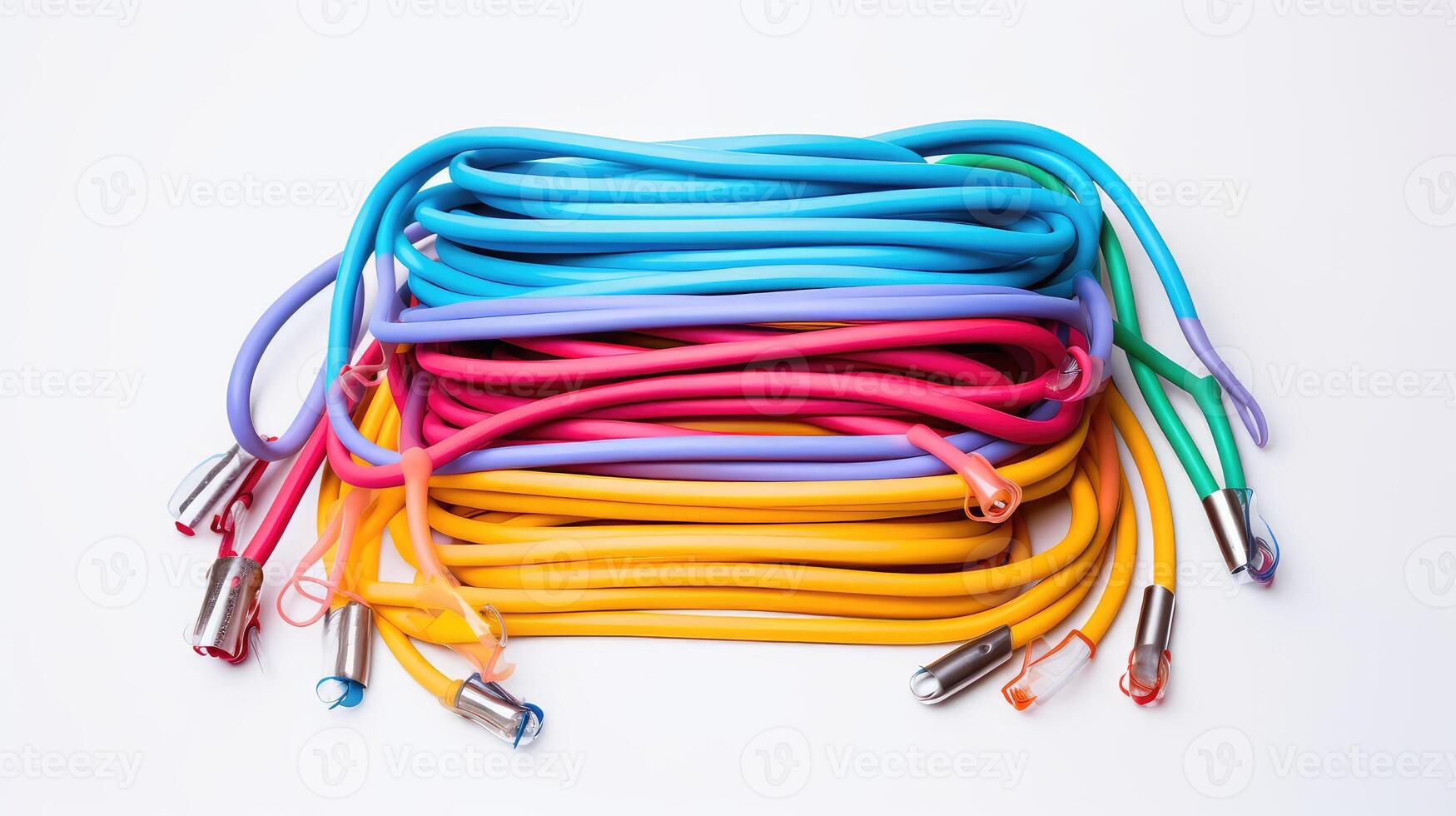 training exercise equipment white background photo