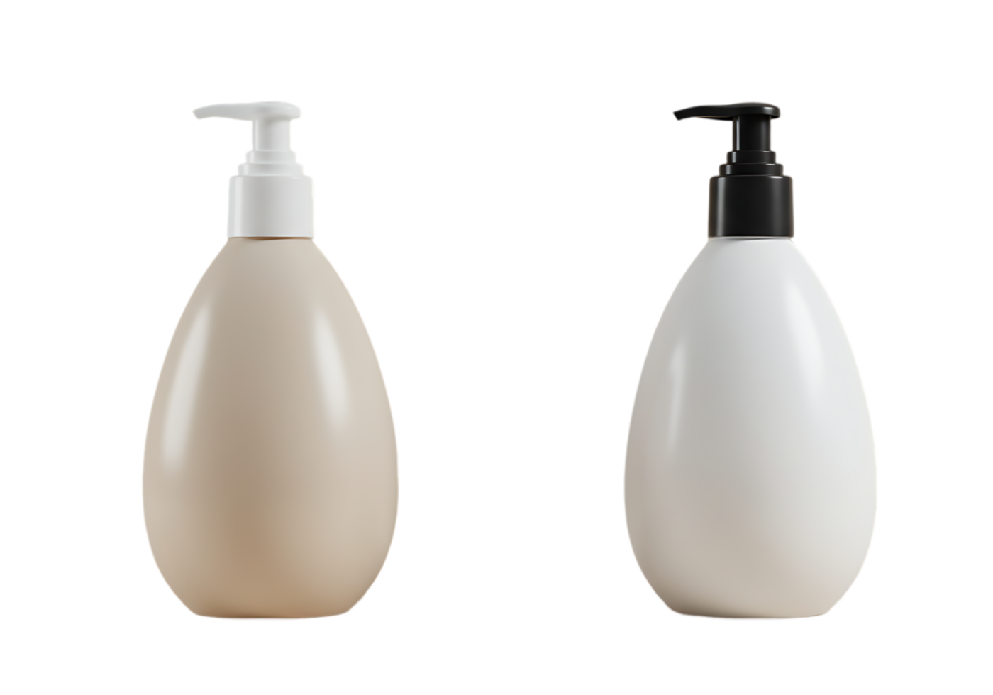 Two bottles of liquid soap and a pump png