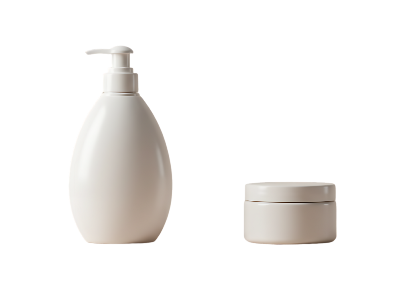 A bottle of lotion and a container of soap png