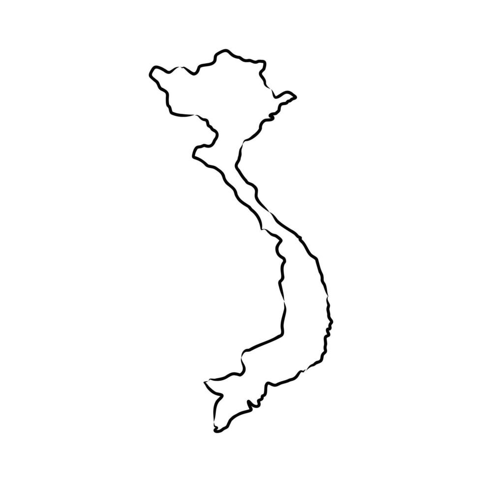 map of the State of Vietnam vector