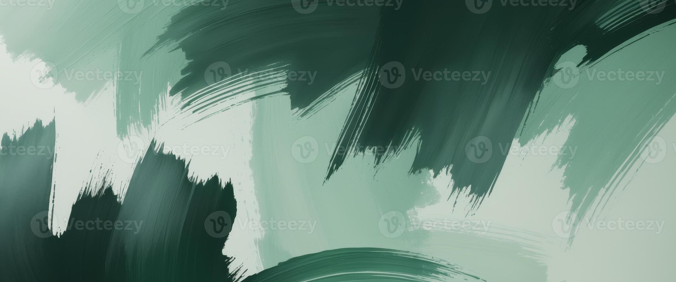 Abstract background with textured dark green and light green brushstrokes creating a unique visual effect. photo