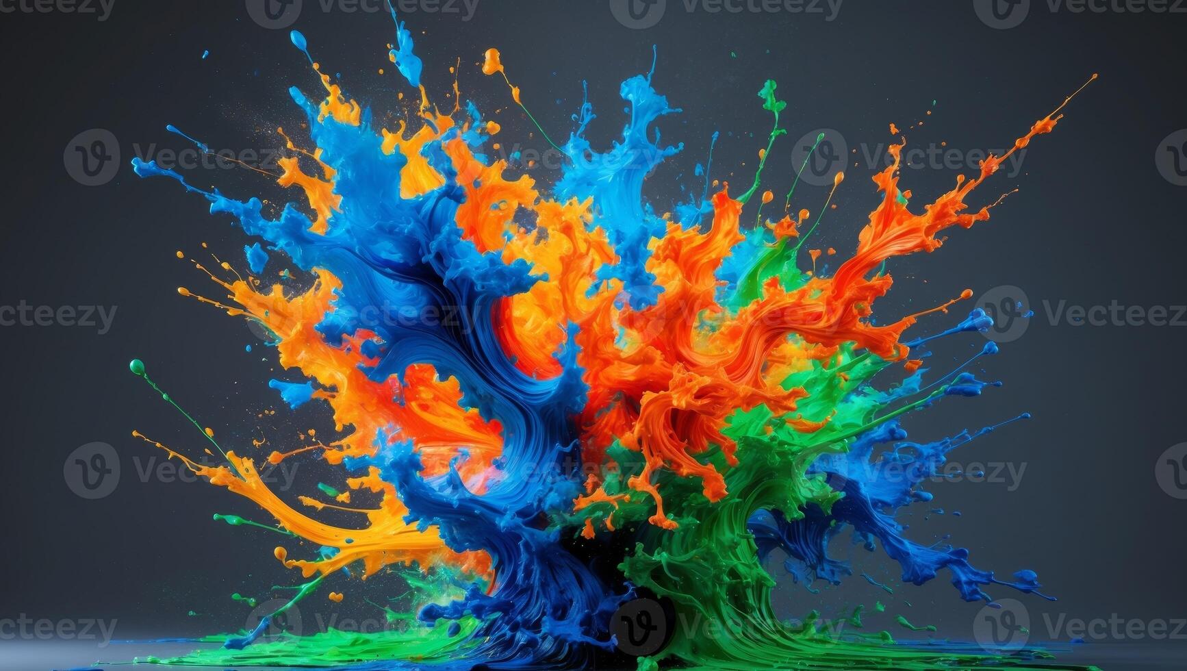 Dynamic Abstract Art That Features an Array of Vibrant Colors and Stunning Depth Effects photo