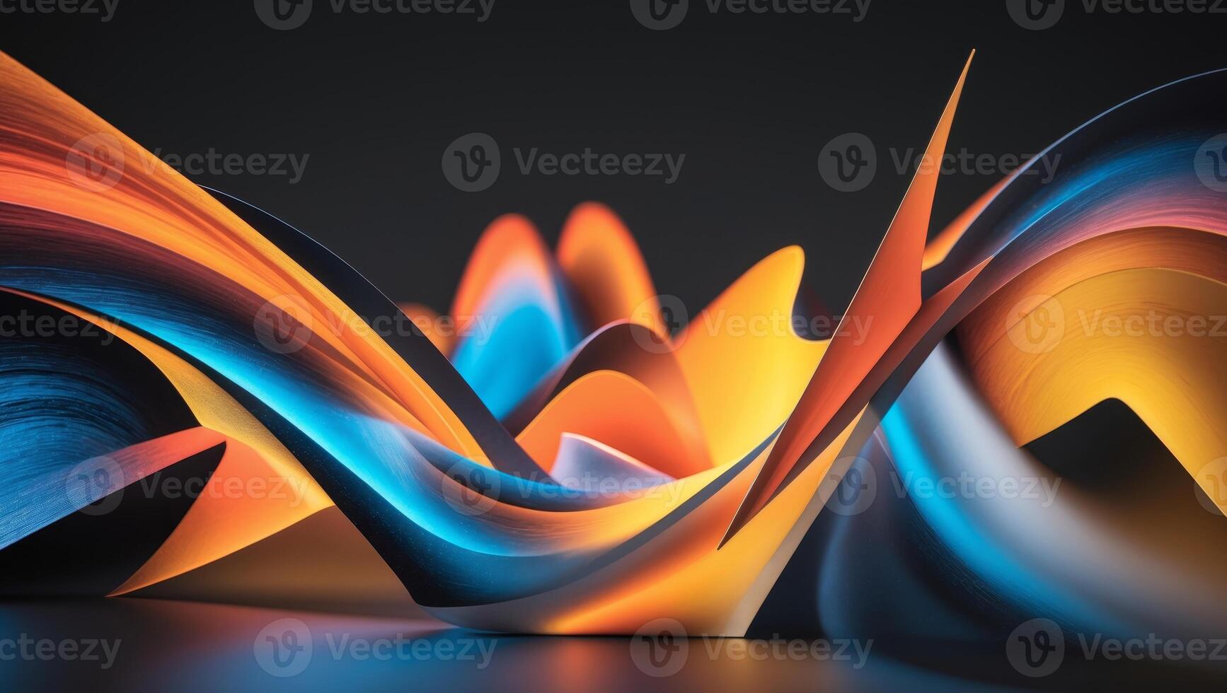 A Beautifully Colorful Abstract Geometry That is Composed of Various Vibrant Tones and Shapes photo