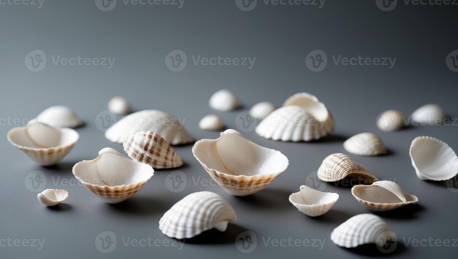 Seashell Serenade A Stunning Composition of Nature's Treasures. photo