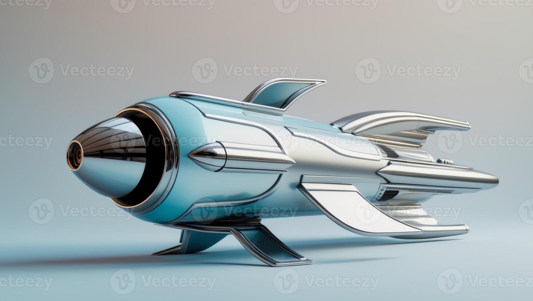This is a Stylish Retro Rocket Design that is ideal for various Creative Projects and ventures. photo