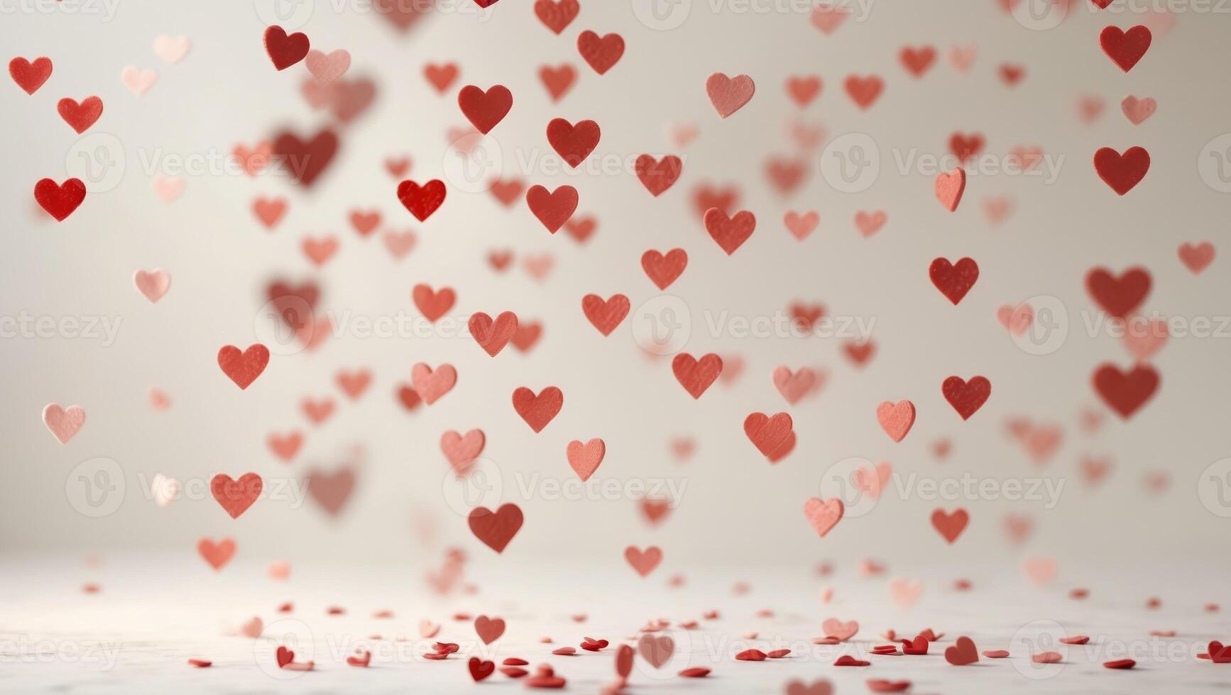 Falling Hearts - Valentine's Day Background photo