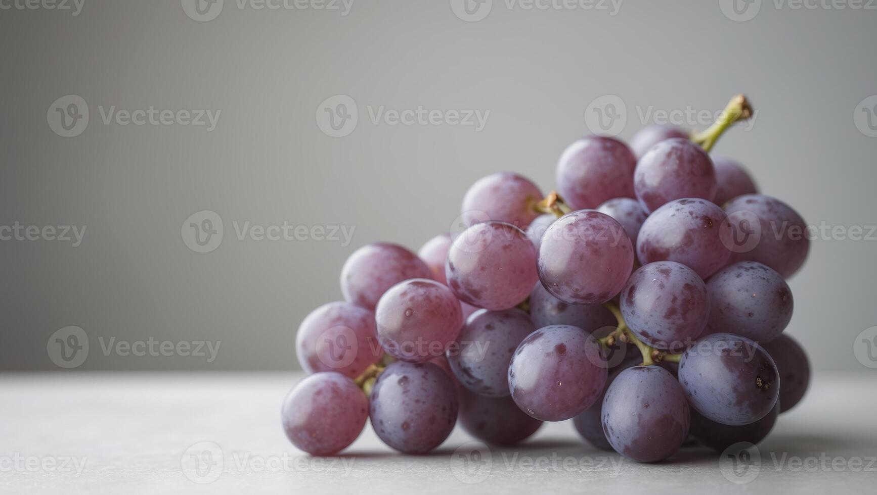 ripe bunch of grapes with soft reflections. photo