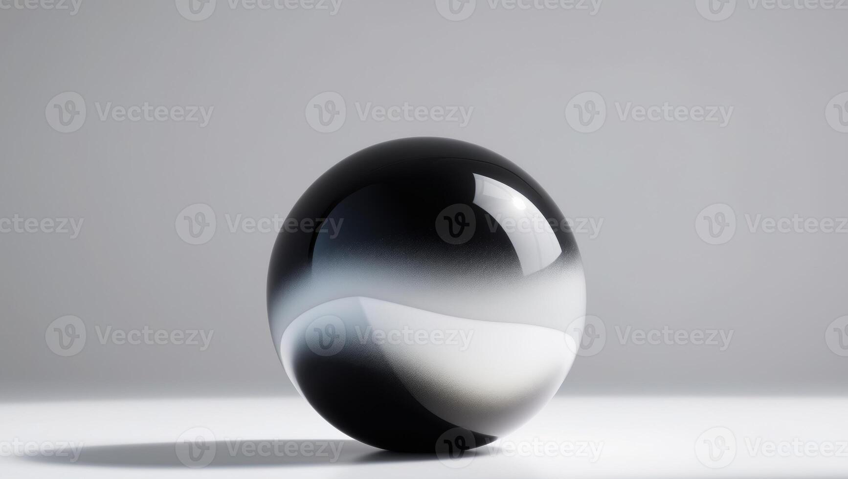 An Elegant Gradient Sphere with a Glossy Finish that Captures Attention and Imagines Luxury. photo
