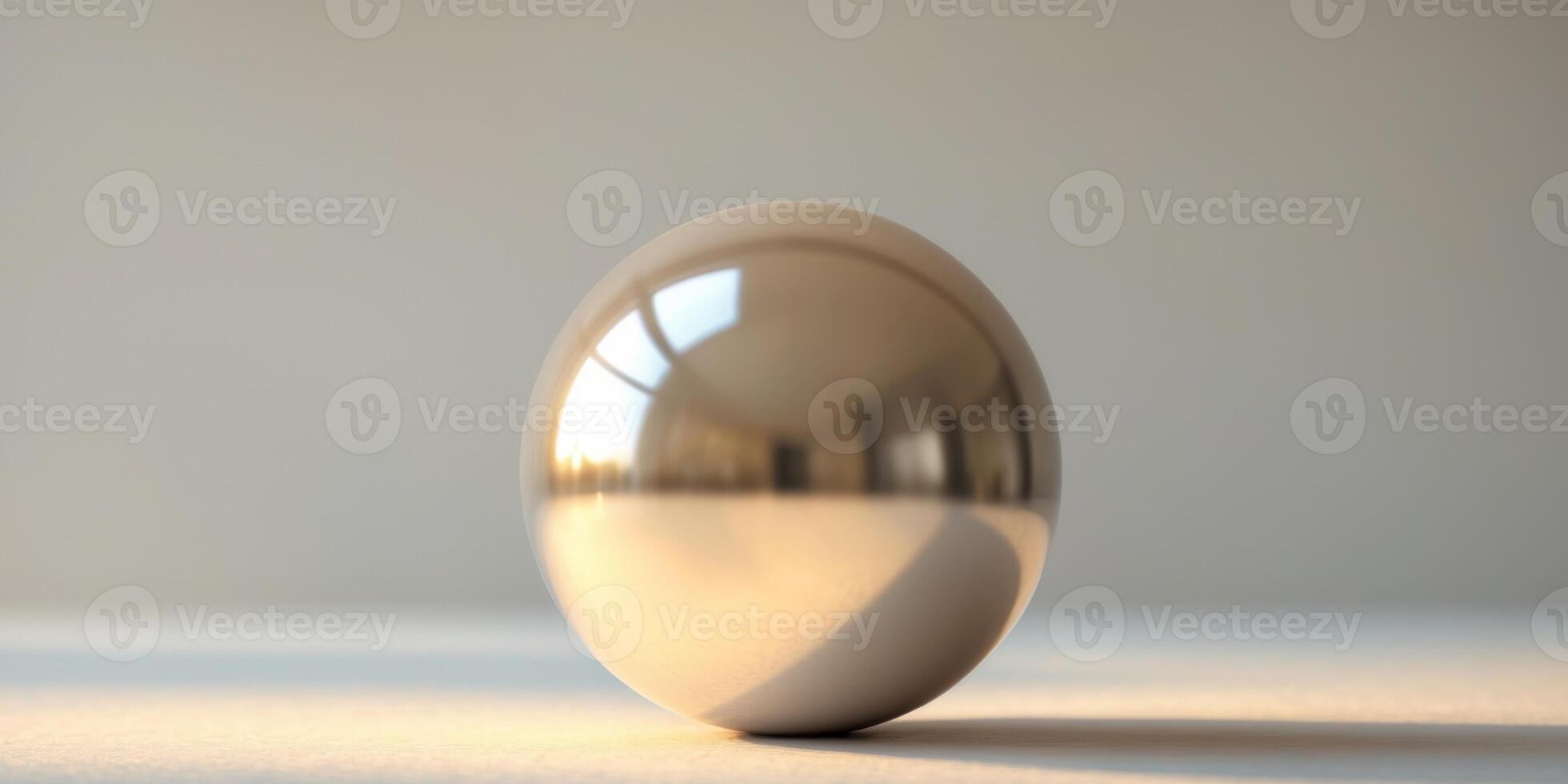 Reflected Sphere in Soft Ambient Lighting. photo
